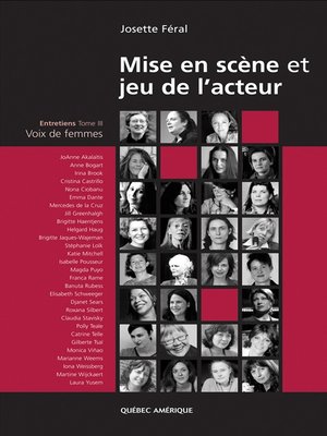 cover image of Mise en scène et jeu de l'acteur